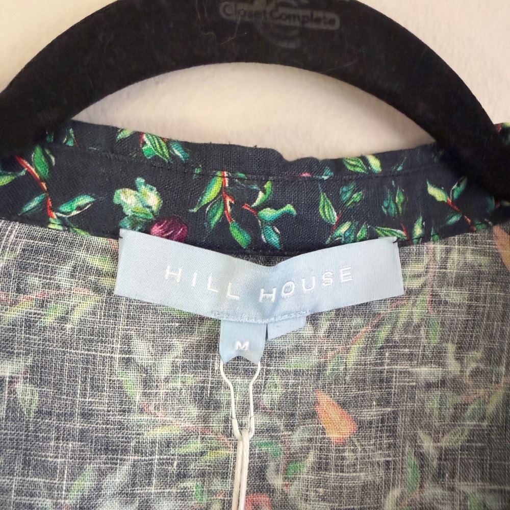 NWT Hill House Laura Dress Midnight Garden linen fruit veggie preppy whimsy - Picture 5 of 9